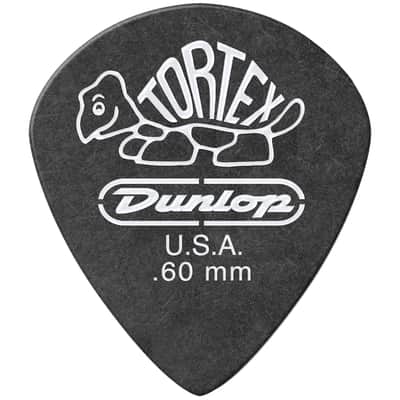 482P60 Tortex Pitch Black Jazz III 0,60 mm Sachet de 12 Dunlop image 2