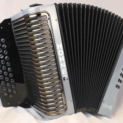 NEW Silver Hohner Corona II C-II MIG Diatonic Button Accordion FBbEb Fa MM 31 12 Made in Germany image 1
