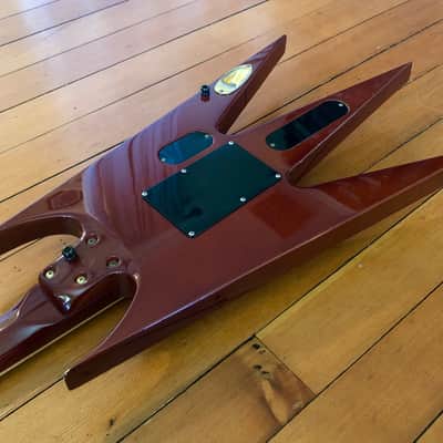 2010 ESP Edwards Izumi Ochiai Aion Flying W Electric Guitar Red Maroon Vermillion Original Case OHSC Extremely Rare image 18