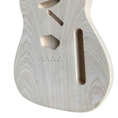 Ash Wood Guitar Unfinished Telecaster Tele Style Body image 3