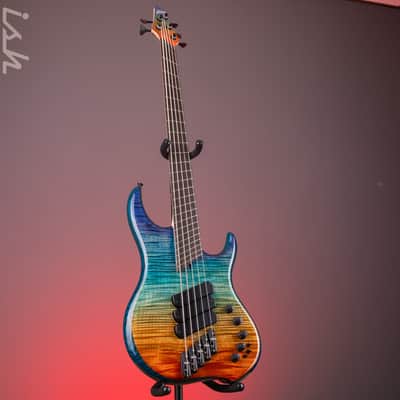 Dingwall Z3 5-String Bass Indigo to Orange Fade image 2