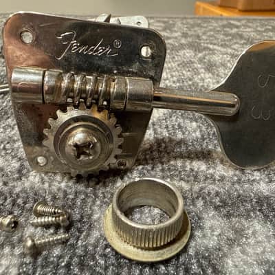 Late 60s Fender Precision Original Set of Nickel Tuners image 7