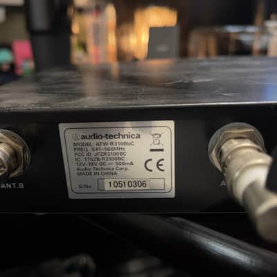 Audio-Technica ATW-R3100BC True Diversity UHF Wireless Receiver - 541.500 to 566.375 MHz image 2