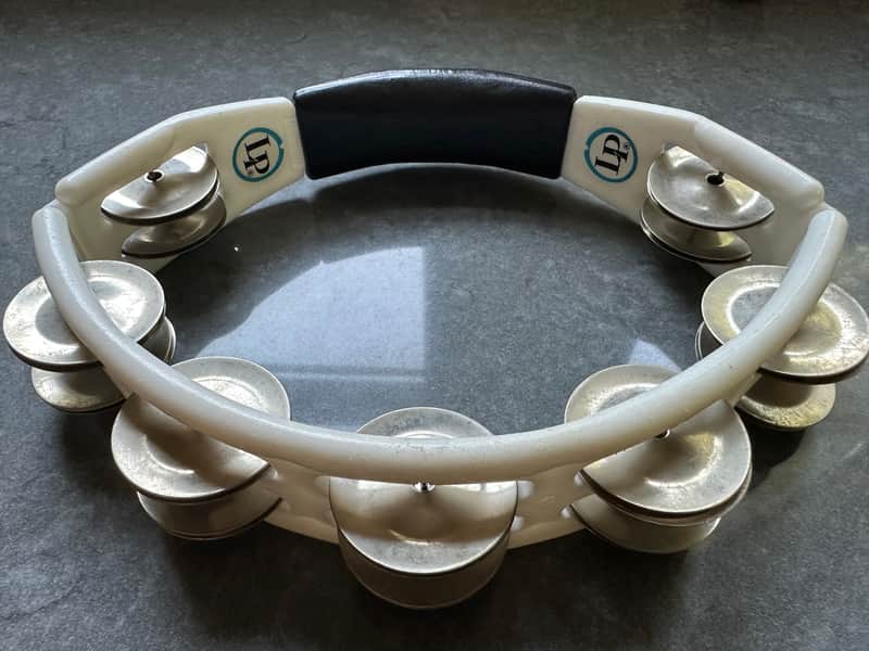 Latin Percussion LP151 Cyclops Handheld Tambourine with Double-Row Steel Jingles Bild 1