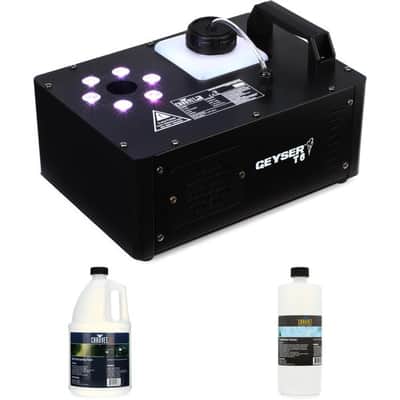 Chauvet DJ Geyser T6 RGB Illuminated Vertical Fog Machine Essentials Bundle image 3