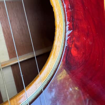 Late 60's Gibson Country Western Acoustic w/vintage hardshell case image 14