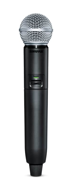 Shure GLXD2+/SM58-Z3 Digital Dual Band Handheld Transmitter with SM58 Microphone image 1