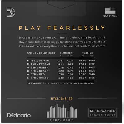 D'Addario 10/46 Electric 3 sets image 3