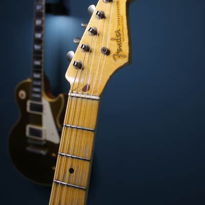 Fender Custom Shop ’55 Stratocaster Kyle McMillin Masterbuilt 2020 - Frost Gold Relic image 4