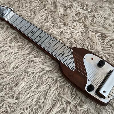 Vintage 1946 Fender Deluxe Organ Button Dark Mahogany Lap Steel Electric Guitar 1940s '40s image 2