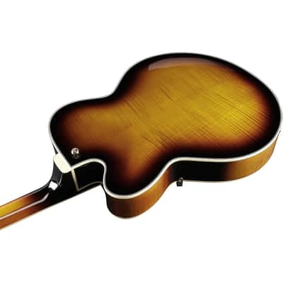 Ibanez Artcore Expressionist AF95FM-AYS 6-String Hollow Body Electric Guitar with Macassar Ebony Fretboard, Right-Handed, Antique Yellow Sunburst image 7