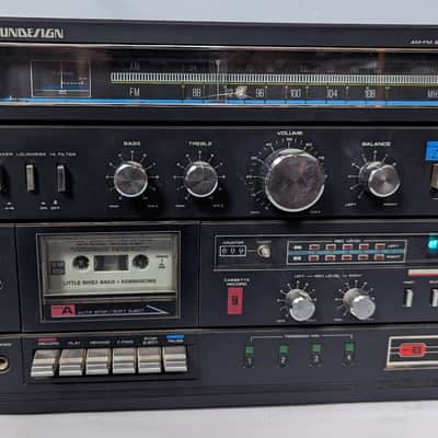Vintage Soundesign Compact System Model 5958 AM/FM Stereo Receiver, Cassette Recorder, 8-Track Player image 3