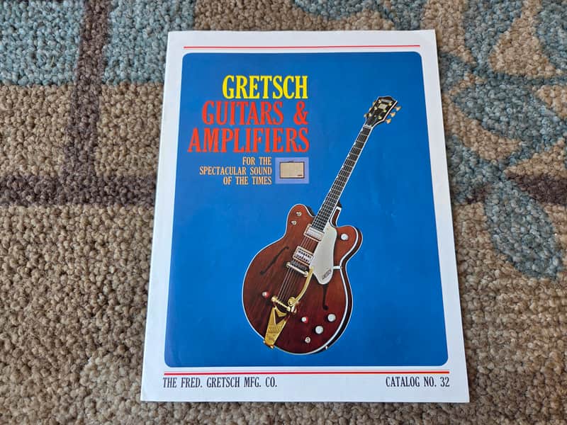 Vintage 1965 Gretsch Guitars & Amplifiers Catalog #32! Chet Atkins, White Falcon! Rare, Original Case Candy! image 1