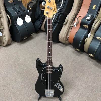 1978 Fender Mustang Bass with Rosewood Fretboard with Chip Case - Black image 1