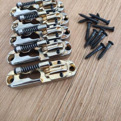 Ibanez Mono-rail Monorail Bass Bridge Gold w/ Screws image 1