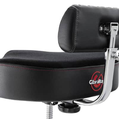 Gibraltar 9808OS-AB 9000 Series 18" Cordura Drum Throne with Height Adjustable Backrest image 3