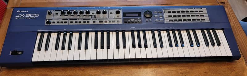 Roland JX-305 61-Key Groove Synthesizer 1998 -2002 - Blue