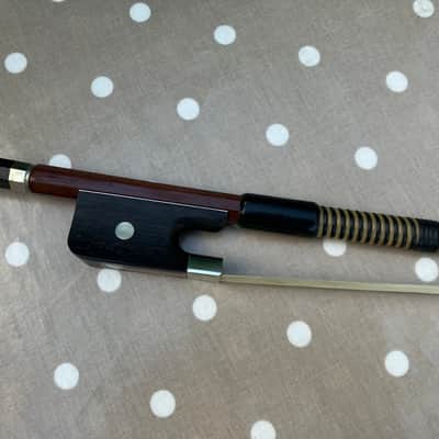 Double Bass French Bow - New Hair Just Had A Recommission - Brazilwood - Made In Czechslovakia image 12