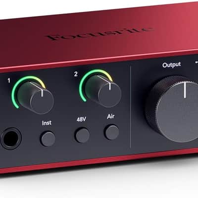 Focusrite Scarlett Solo 4th Gen USB Audio Interface - Red image 1