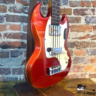 Gibson Melody Maker Short Scale Electric Bass w/ OHSC, Cable & Strap (1968 - Sparkling Burgundy) image 10