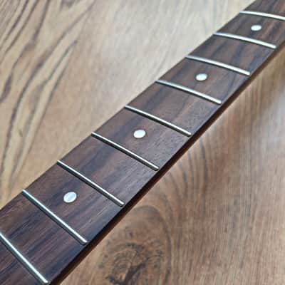 Stratocaster Compatible Roasted Flame Maple and Rosewood Pro Guitar Neck Satin image 6