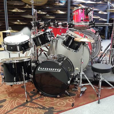 Ludwig Accent Jr. Complete Drum Set Black LJR1061 image 6