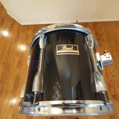 Pearl Export 13 round x 11 rack tom gloss black mint condition image 4