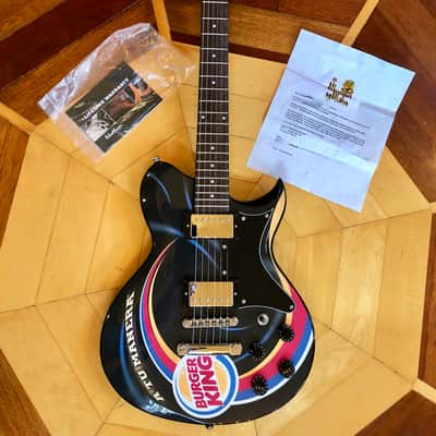 RARE CUSTOM MADE #1 of 12 Made Washburn WI-64 Burger King Solid Electric Guitar w/ Kases Gig Bag  CASE image 3