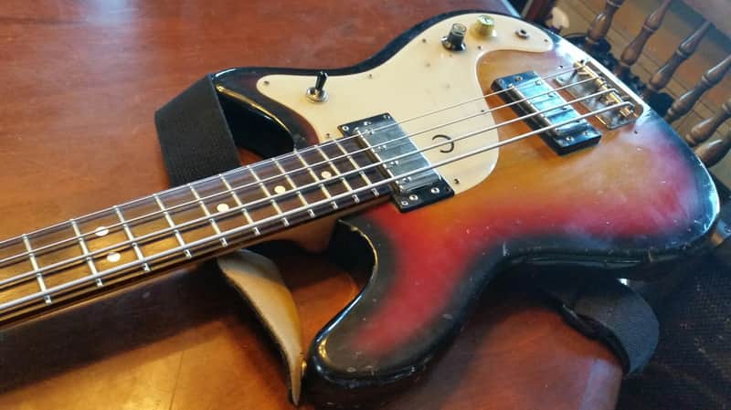Epiphone  Et-285 Coronet Bass 1970 3 Tone Sunburst Gibson Vintage Japan Antique Newport Wilshire Crestwood Japanese image 1