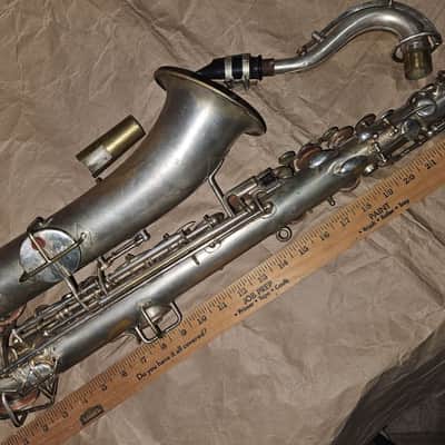 Vintage Buescher True Tone Silver C-Melody Saxophone, Good Condition image 4