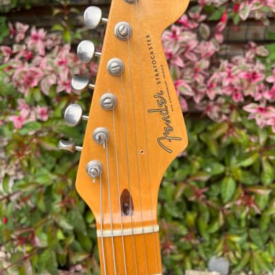 1989 USA Fender Stratocaster Plus Deluxe Refin Relic Maple fretboard Alan Dingwall pickups image 3