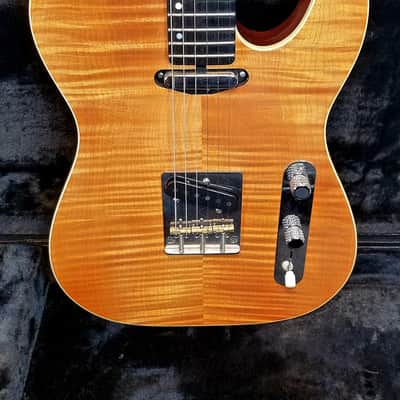 Willow Glen Guitars, MB TigerEye I, Custom Made in California,Curly Hard Maple Top, Chambered 1-Piece Khaya Body, 7lbs 13.8ozs, w/HSC 2013 image 2