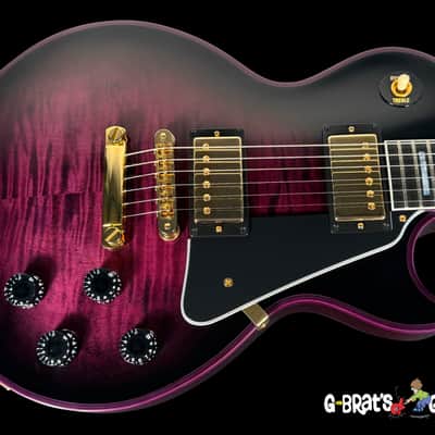 2016 Gibson Les Paul Custom Figured Custom Shop Flame Top ~ Purple Widow image 1