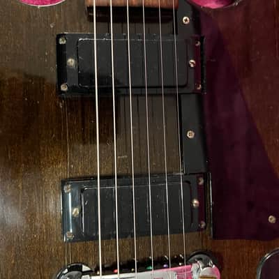 Gibson SG II 1974 with case Walnut vintage mini humbucker image 5