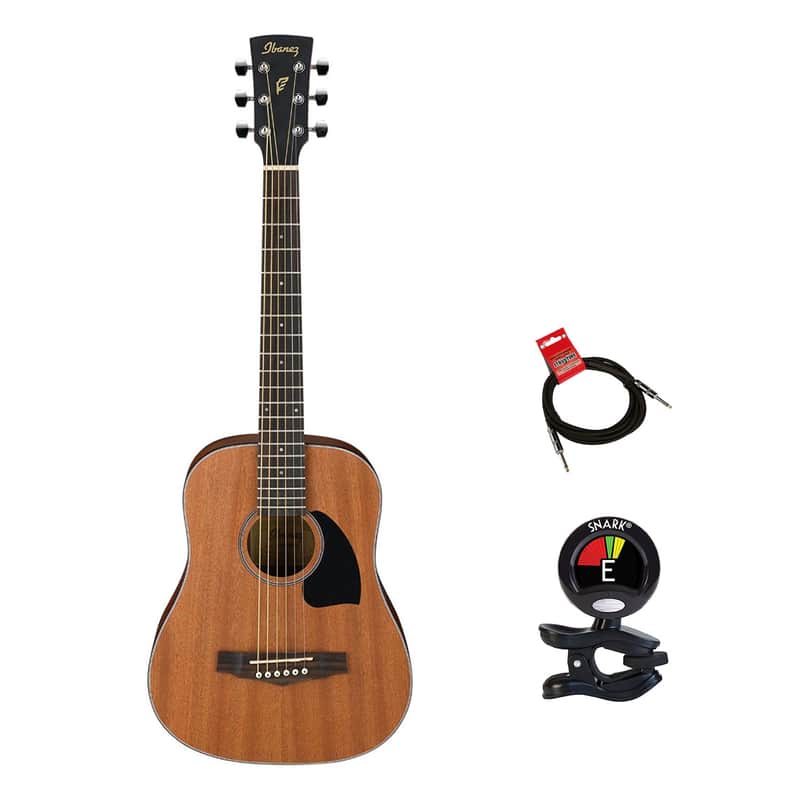 Ibanez PF2MHOPN 3/4 Mini Dreadnought Acoustic Guitar Open Pore with Natural Finish With Bundle image 1