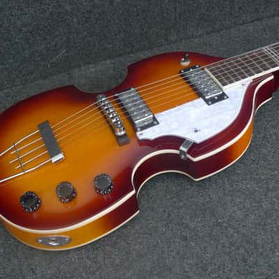 Hofner HI-459-SB Ignition PRO Beatle 6 String Electric Guitar Sunburst Violin Beatle Body Shape image 1