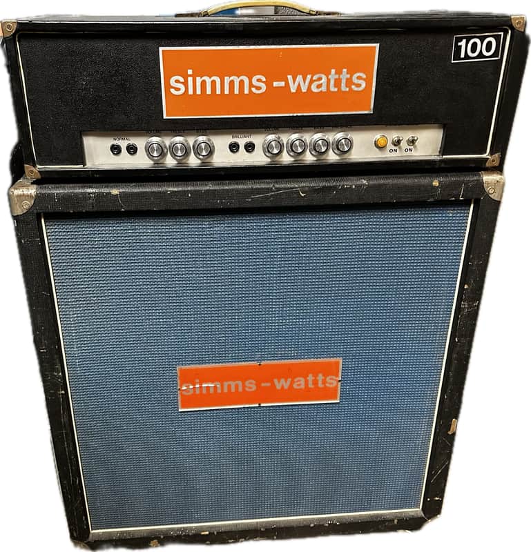 1970 Simms Watts AP 100 Watt MKI 71 Black image 1