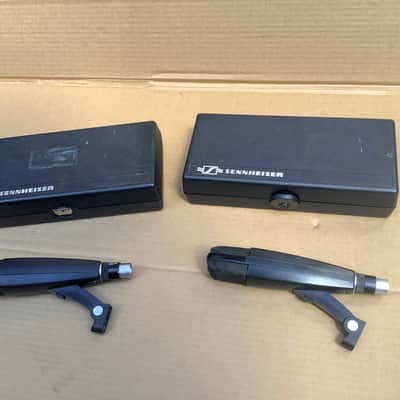 2 x Sennheiser MD 421-U 4 Dynamic Microphone / nice set great for stereo / vintage Made in Germany - Black image 2