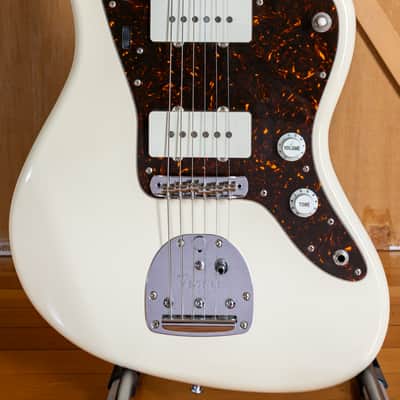 2014 Fender Japan Jazzmaster 62 Vintage Reissue Olympic White Tortoishell - cool MIJ! image 4