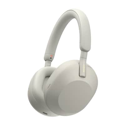 Sony WH-1000XM5 Wireless Noise Canceling Over-Ear Headphones (Silver) image 1
