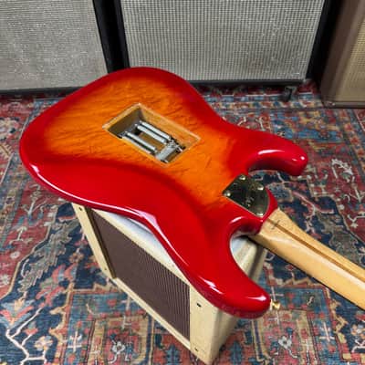 1989 Fender Pro Feel Stratocaster Model STR-75 w/Floyd Rose MIJ Fujigen w/Hard Case image 17