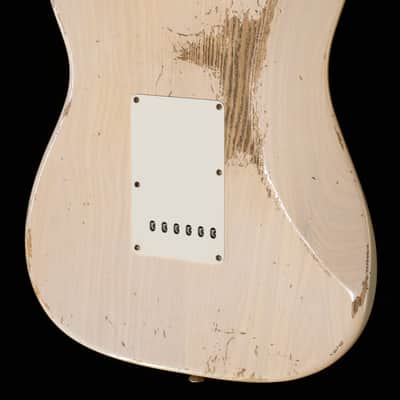 Fender Custom Shop 1959 Stratocaster Heavy Relic Rosewood Fingerboard Aged White Blonde (691) image 2
