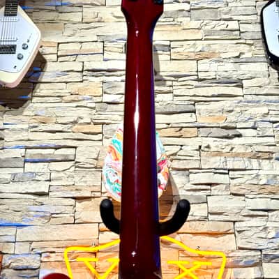 Vintage Guitar  VINTAGE LVSA500CR Red LEFT HANDED Zurda Thin Line SEMI ACOUSTIC GUITAR    Cherry Red image 17
