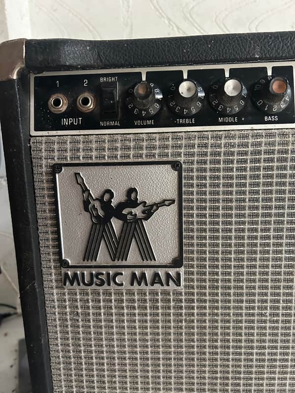Music Man 212-HD One Thirty 2-Channel 130-Watt 2x12" Guitar Combo 1974 - 1979 - Black - Very Good
