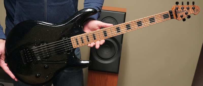 Ernie Ball Music Man-Ball Family Reserve Luke III - Vault 2021 #43 of 69 - Classic Black Sparkle image 1