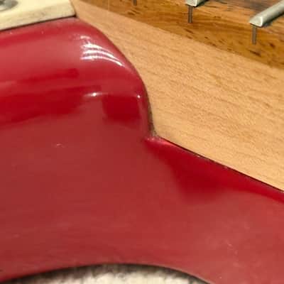 2014 Squier Bullet Stratocaster Red Rosewood Fretboard Maple Neck No Skunk Stripe / 8 Screw Pickguard image 18