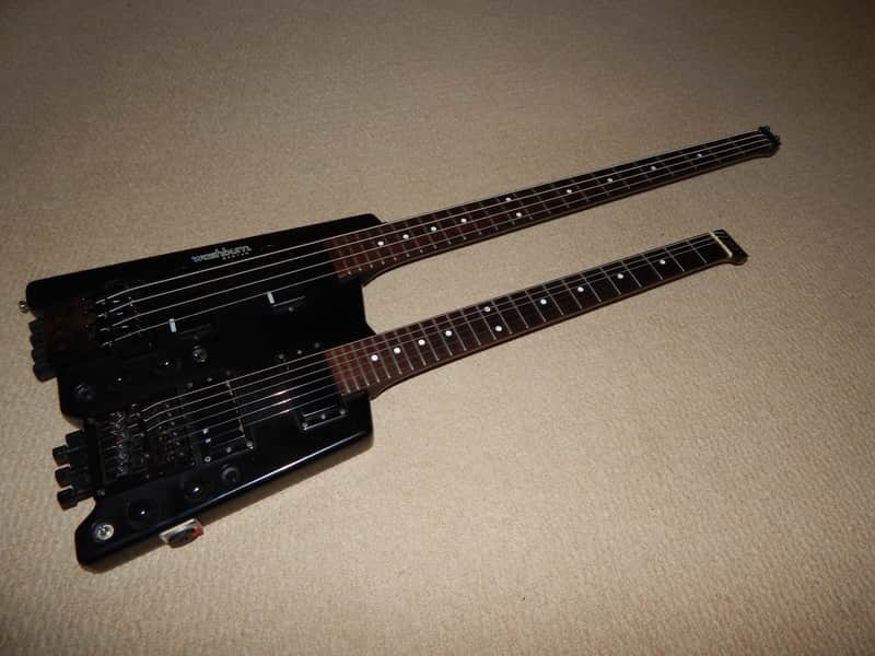 Washburn Bantam Double Neck Guitar & Bass OHSC | Reverb