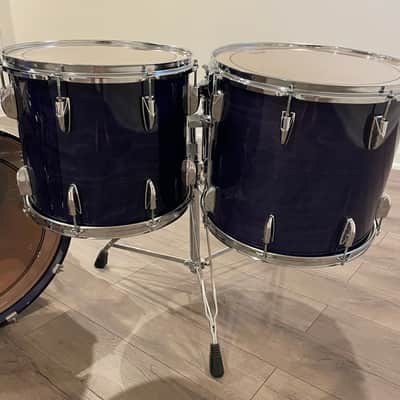 Yamaha Beech Custom Drums - Made in Japan - Blueberry image 8