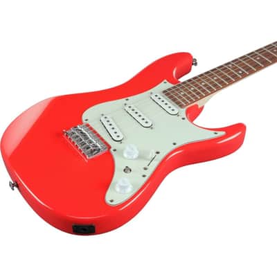 Mint Ibanez Model AZES31VM Solid Body Electric Guitar in a Vermillion Finish - NEW image 5