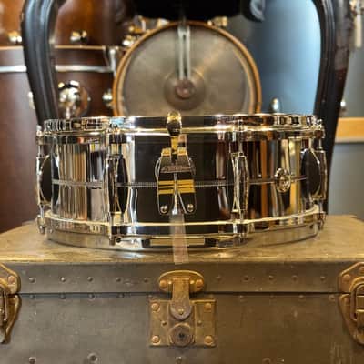 USED Gretsch 5x14 USA Custom Chrome over Brass Snare Drum image 2